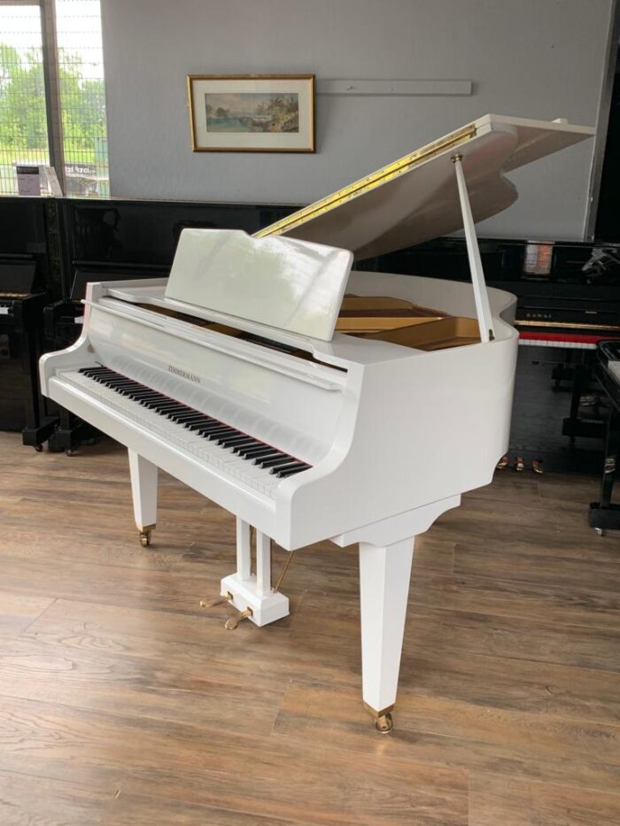 Zimmermann Baby Grand Piano | Serial 376*** | Polyester White Finish | Belfast Pianos