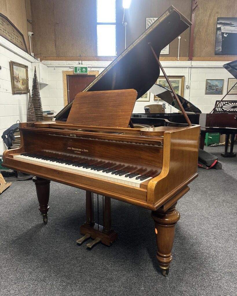 John Broadwood & Sons Baby Grand Piano | 5ft | Walnut Finish | Belfast Pianos